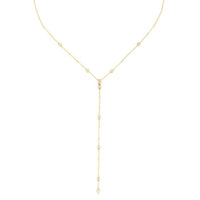 Lariat & Untie Diamond Necklace with 14K Yellow Gold for every occasion.