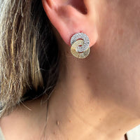 Aretes de esmeralda y diamantes