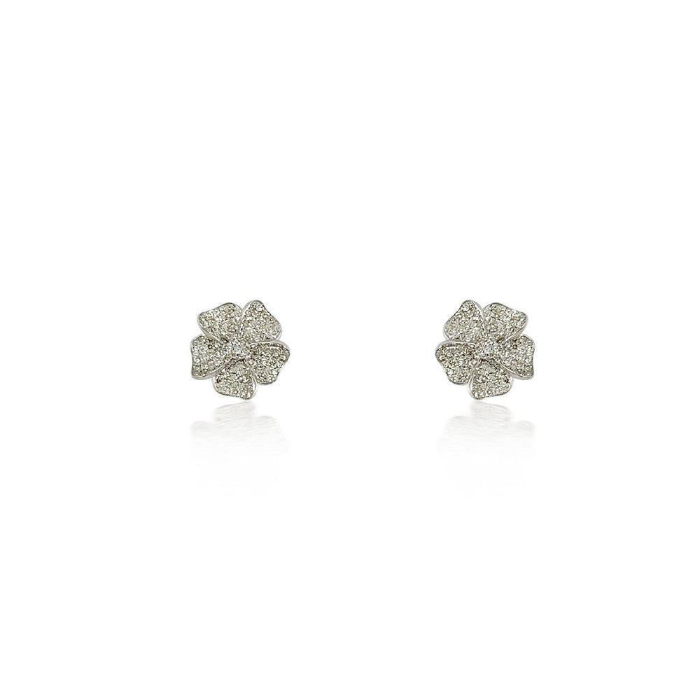 White Gold 0.81ct Diamond Stud Earrings