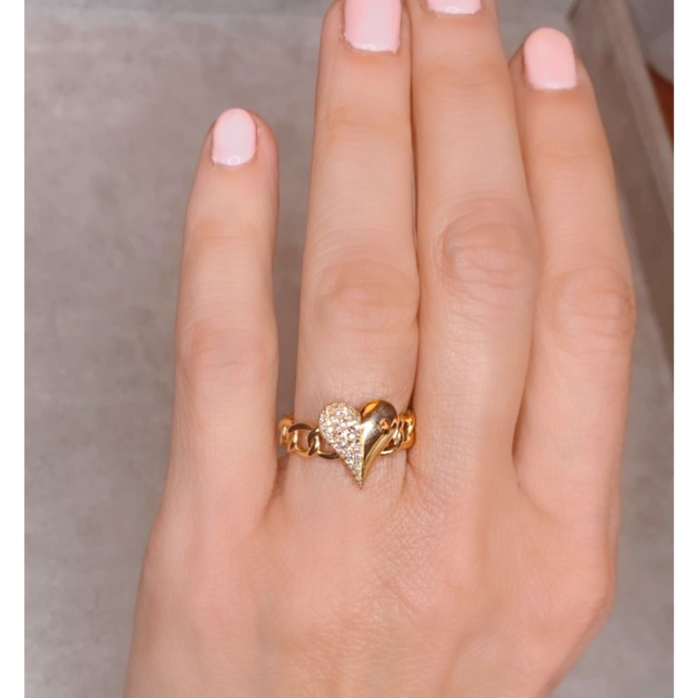 Heart ring hot sale design gold